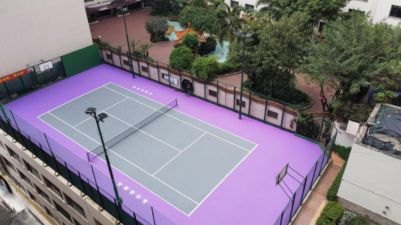 China Hotel Guangzhou - Subway Direct To Pazhou Exhibition Center, Free Shuttle During Canton Fair & Exhibitor Registration Counter Eksteriør billede Tennis court at the complex