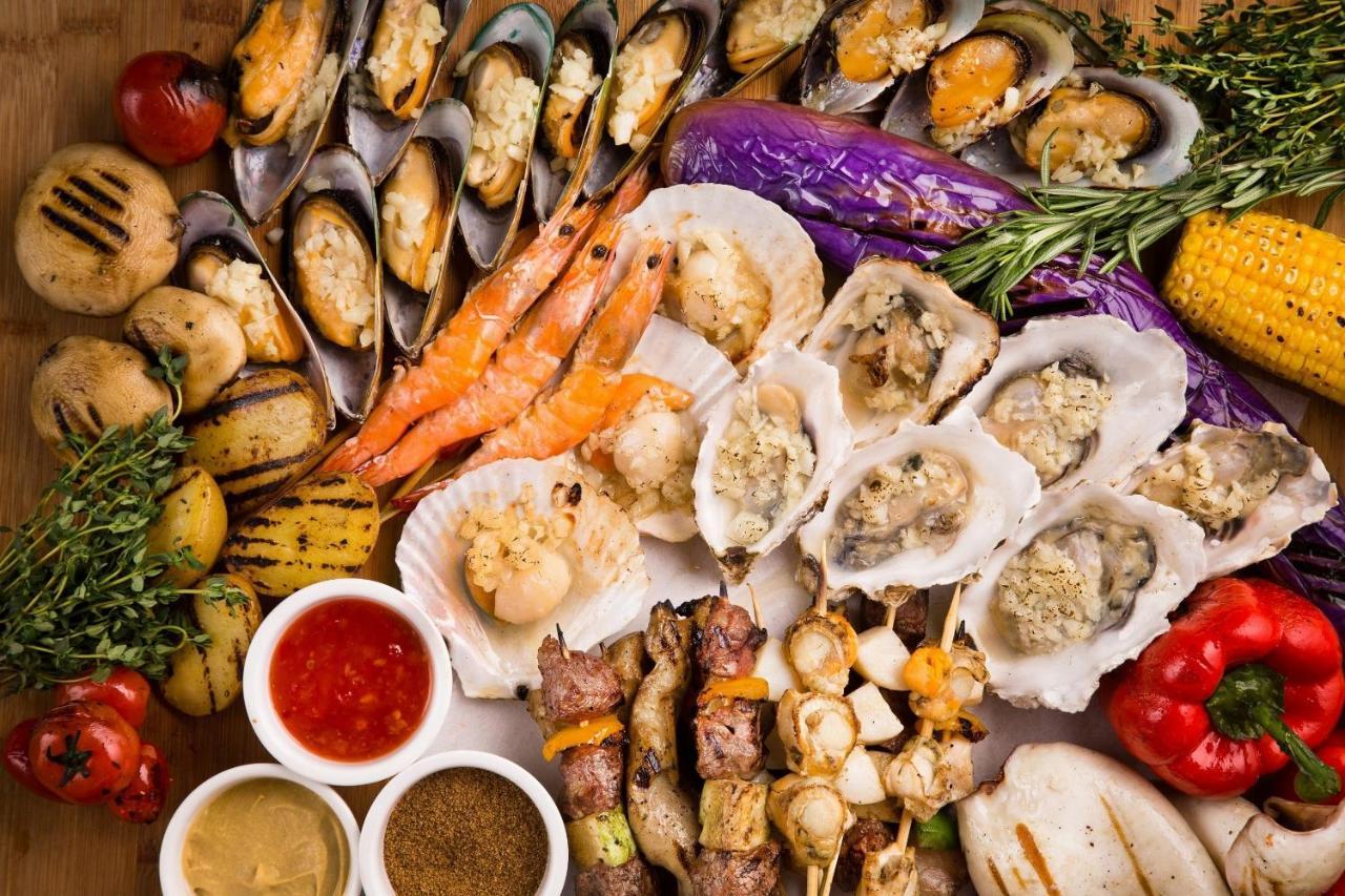 China Hotel Guangzhou - Subway Direct To Pazhou Exhibition Center, Free Shuttle During Canton Fair & Exhibitor Registration Counter Eksteriør billede Seafood